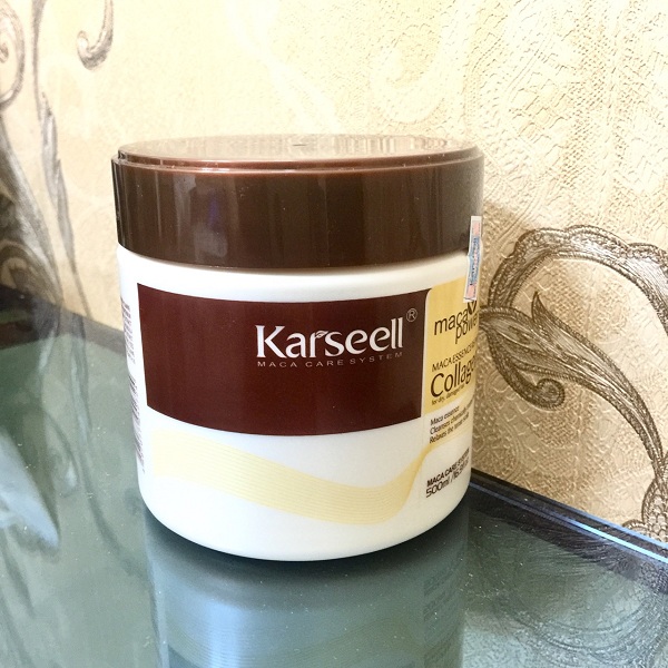 Kem Hấp Lụa Collagen Karseell Maca Siêu Mềm Mượt Tóc Ý 500ml